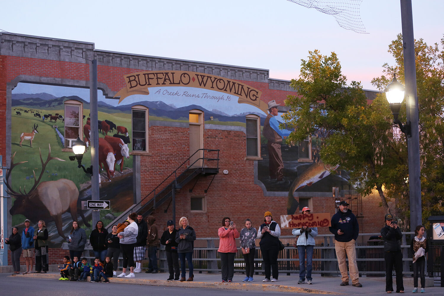 Family and community members lined the streets of downtown